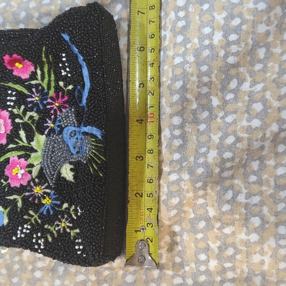 Jessica McClintock Vintage Beaded Cocktail Purse Clutch - Picture 6 of 7